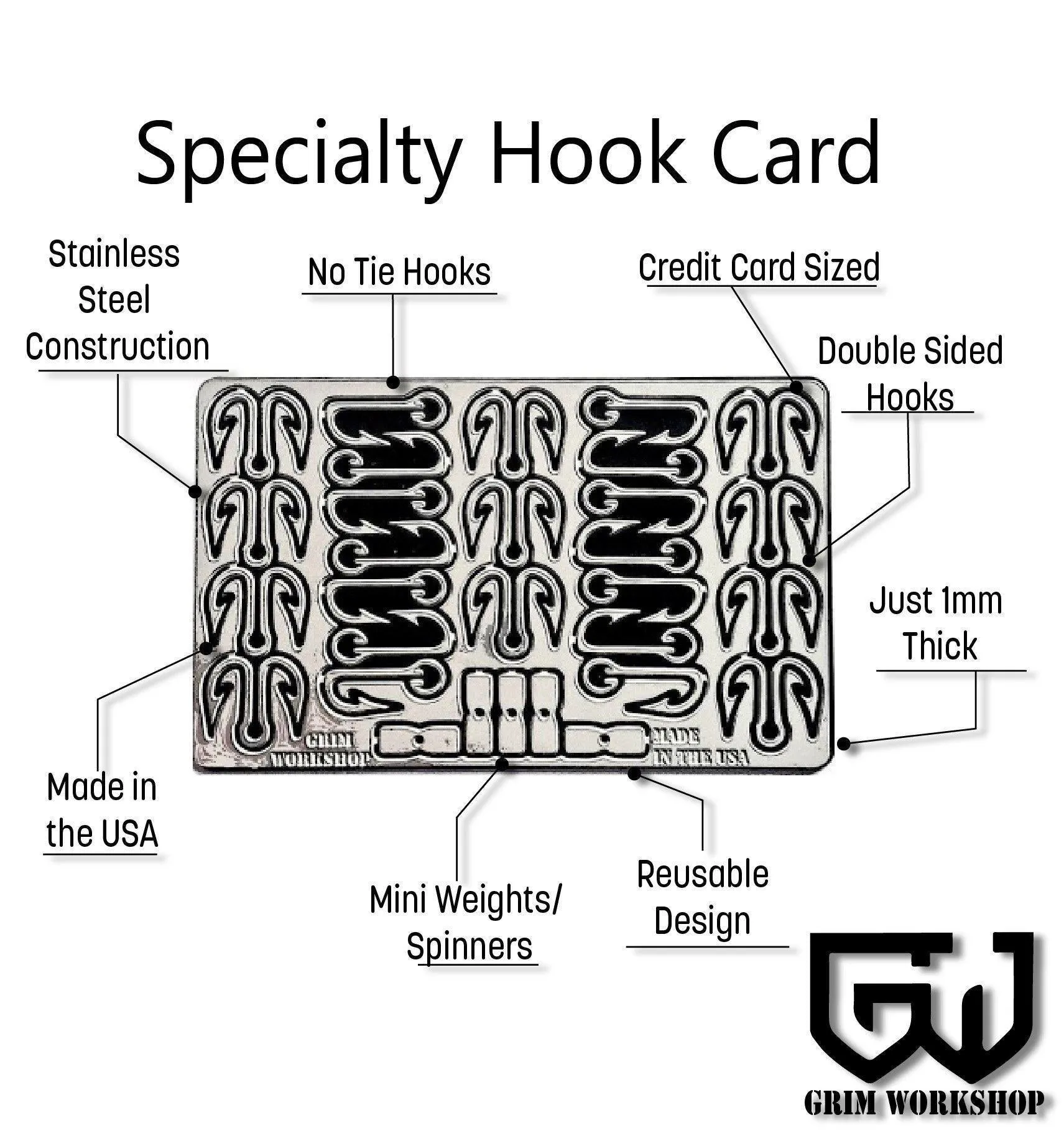 Specialty Hook Fishing Survival Card