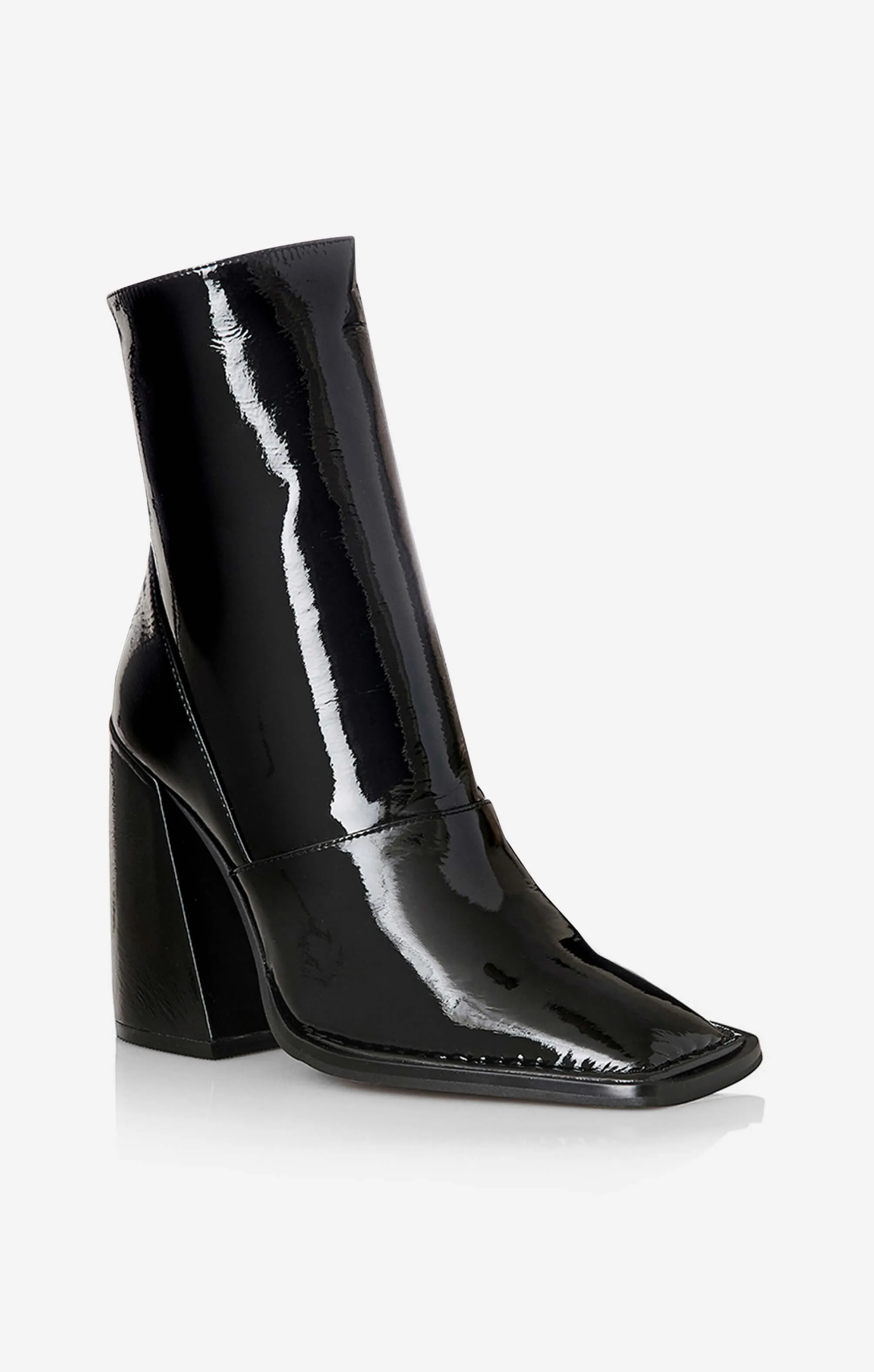 THE EDEN BOOT - BLACK PATENT