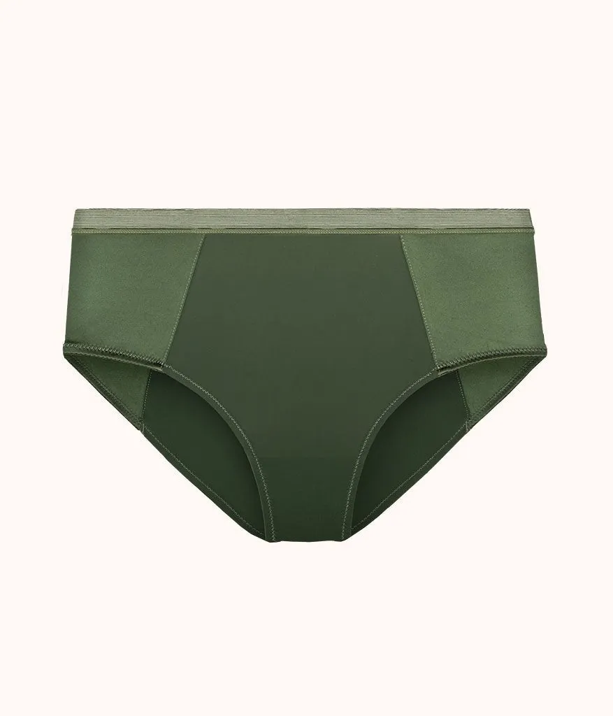 The Luxe High Waist Bikini: Rich Olive