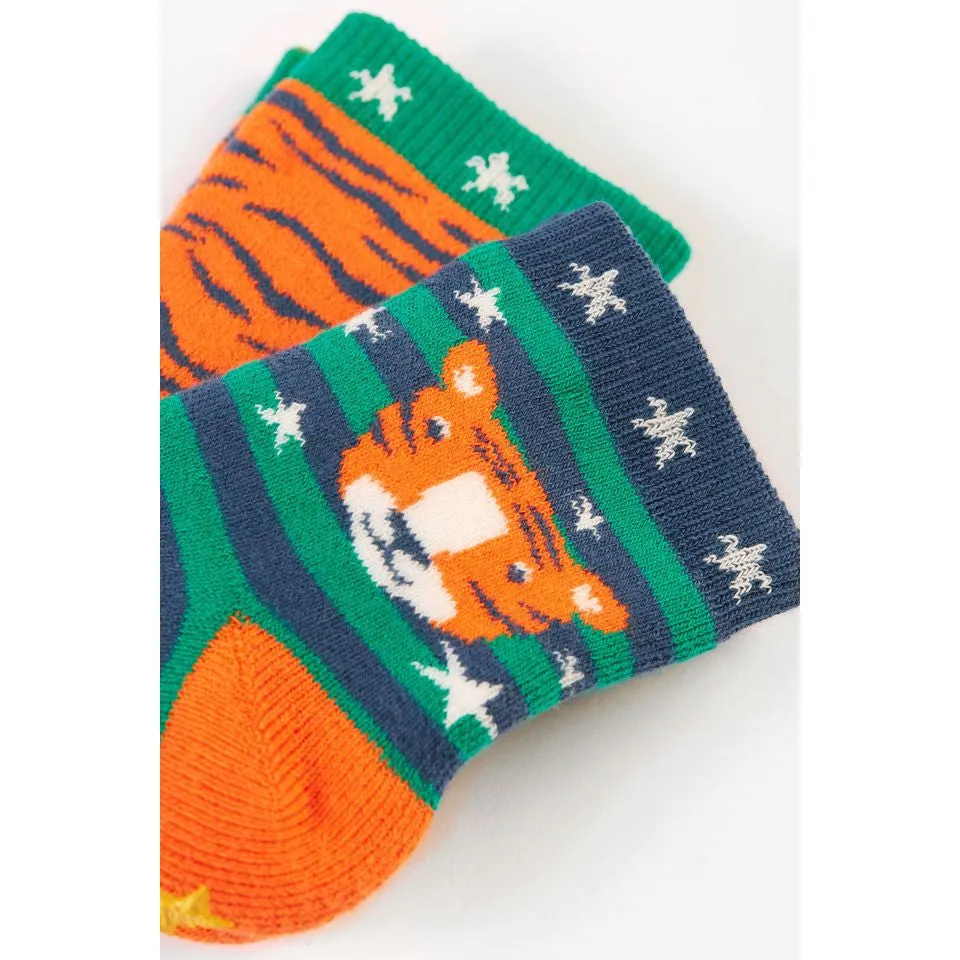 Tiger Multipack Grippy Socks - 2 Pack