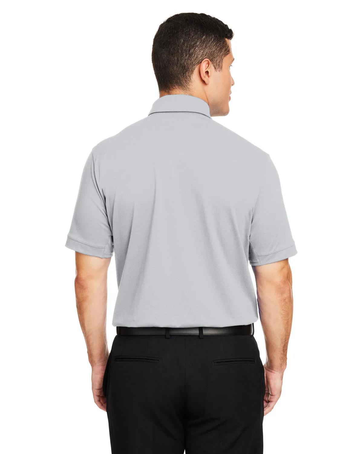 Under Armour Mens Title Branded Polos, Halo Grey