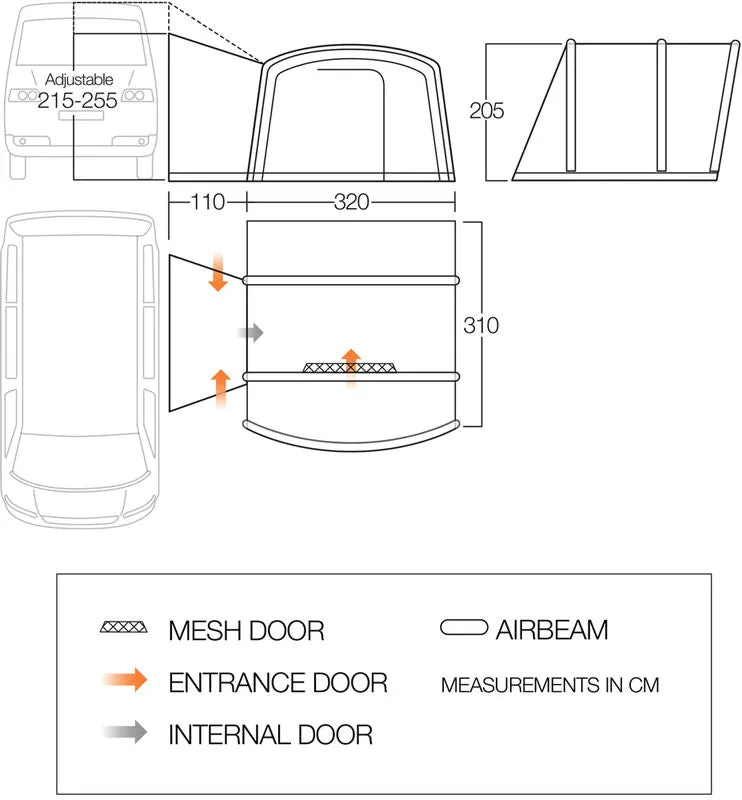 Vango Cove III Mid Air Drive Away Awning