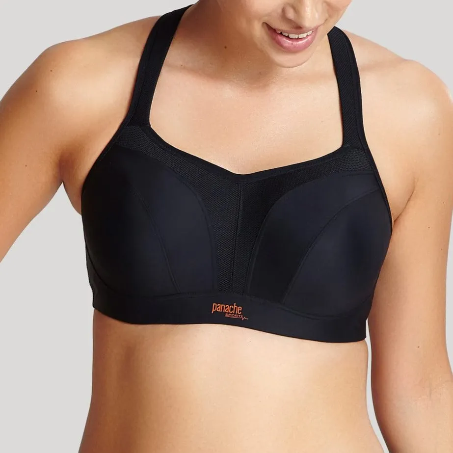 Wired Sports Bra In Black - Panache