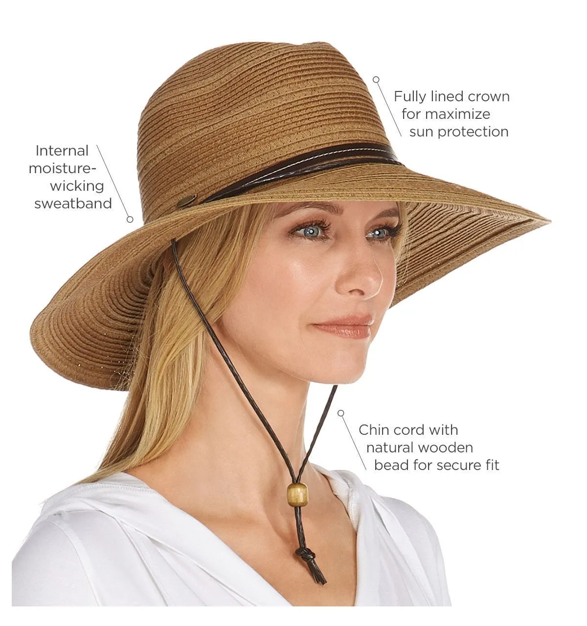 Women's Tempe Sun Hat  |  Brown